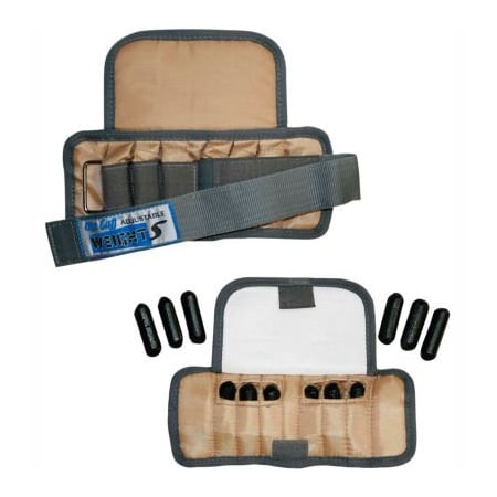 Fabrication Enterprises Cuff Adjustable Pediatric Wrist Weight, 2 lb., Tan, 1 Pair 10-3345-2